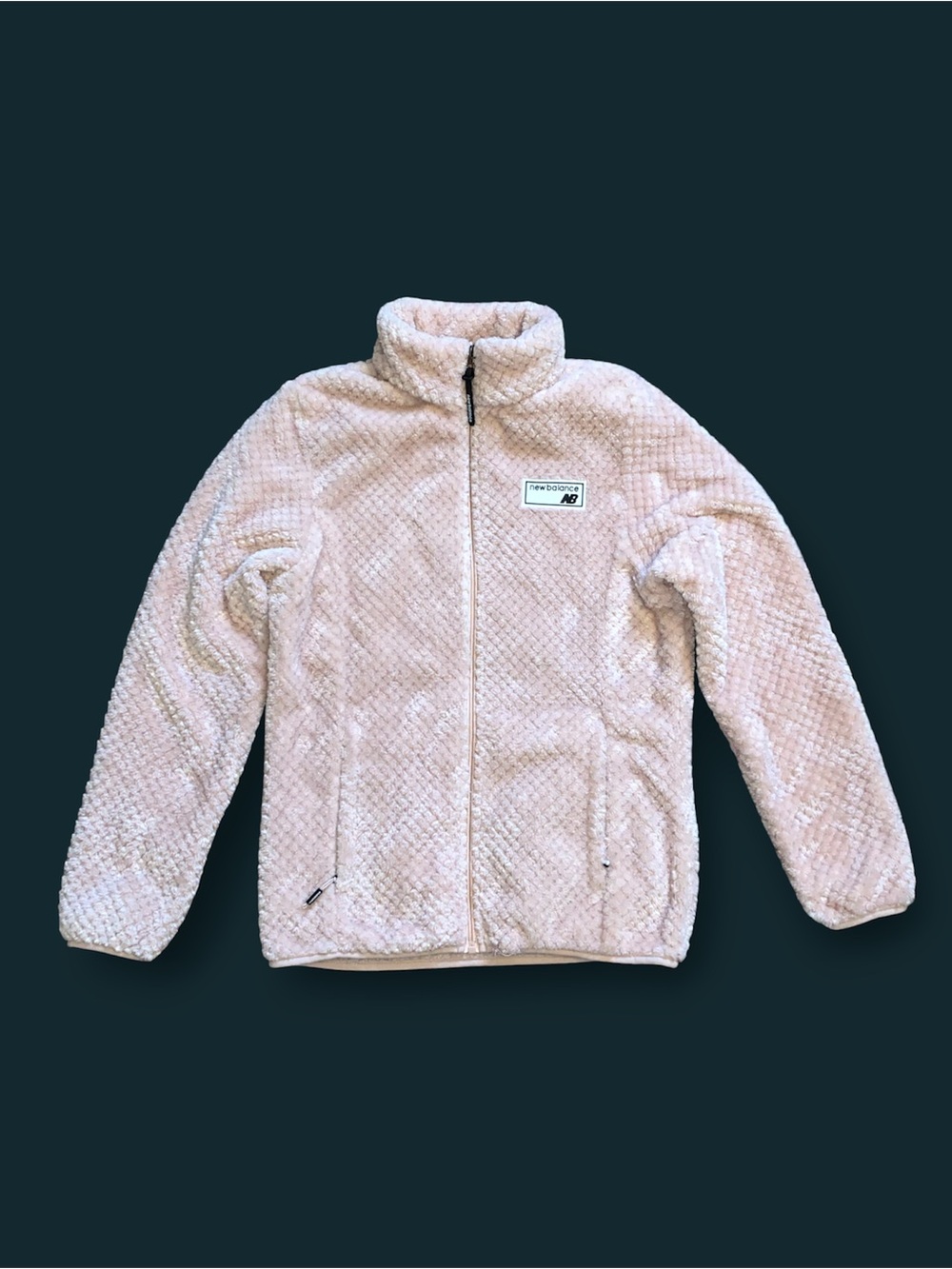 New Balance Women’s Light Pink Fleece Outdoor Jacket | Size Medium